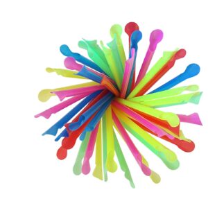 Multi Colored Snow Cone Straws
